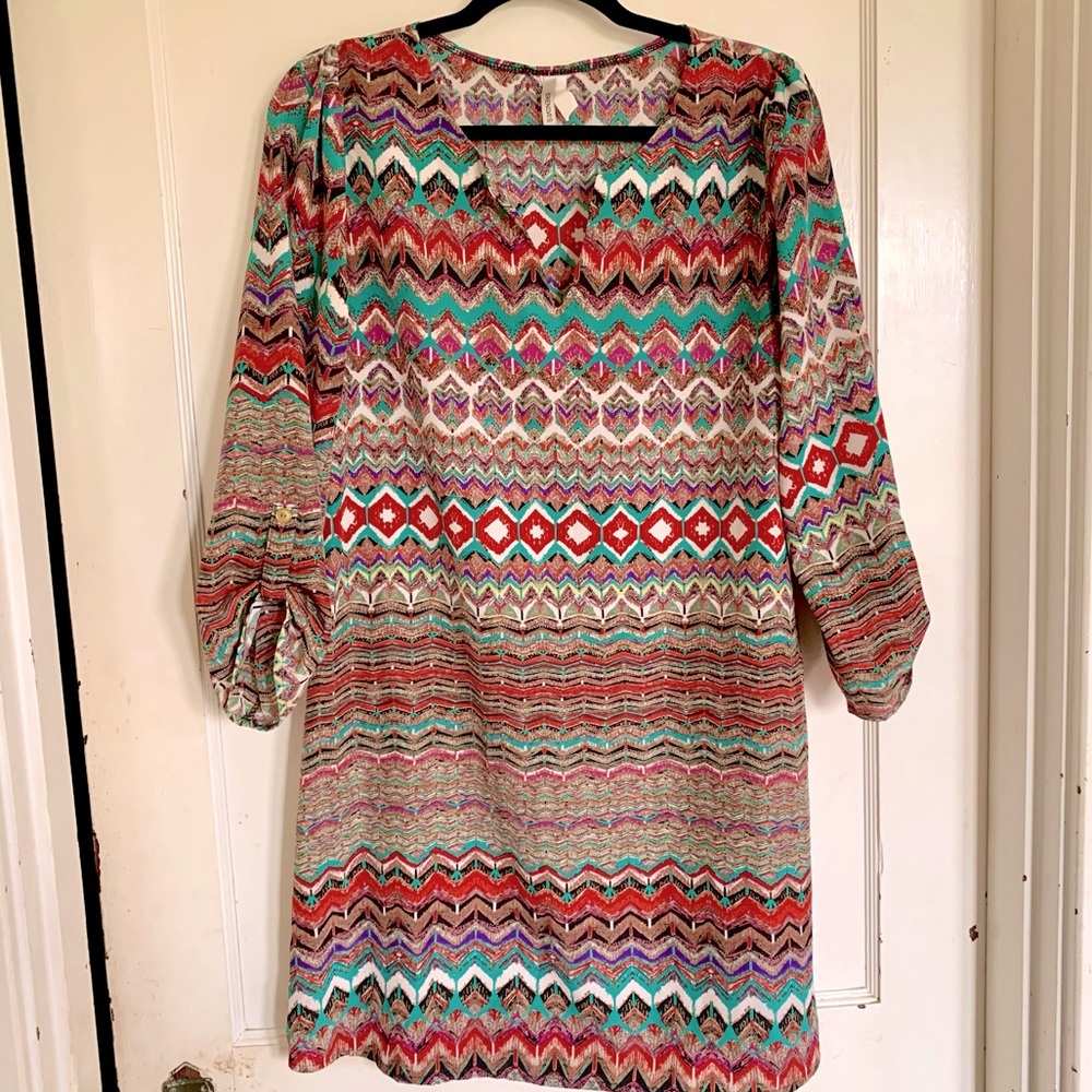 💥4/$15 Vintage Print Shift Dress